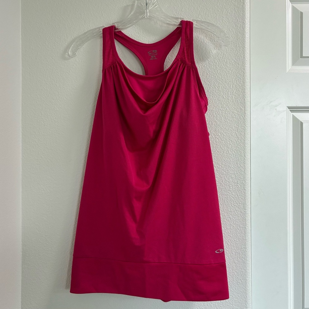 Racerback Workout Tank Top - Hot Pink